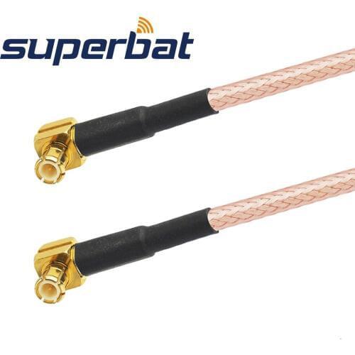 Superbat MCX Plug to Male Right Angle RF Coaxial Jumper Cable Assembly RF Coaxial Cable