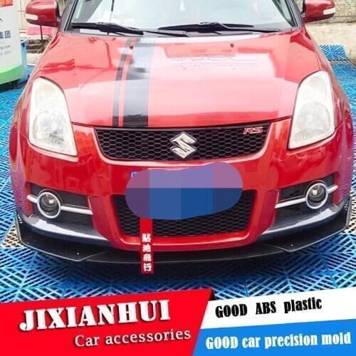 For Suzuki Swift Universal Body kit spoiler 2005-2013 For Suzuki Swift ABS Rear lip spoiler front Bumper Diffuser Protector