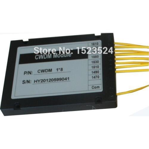 Fiber Optic 8 Channel CWDM Mux Demux Module 1470-1610nm with SC/FC/LC/ST Connector