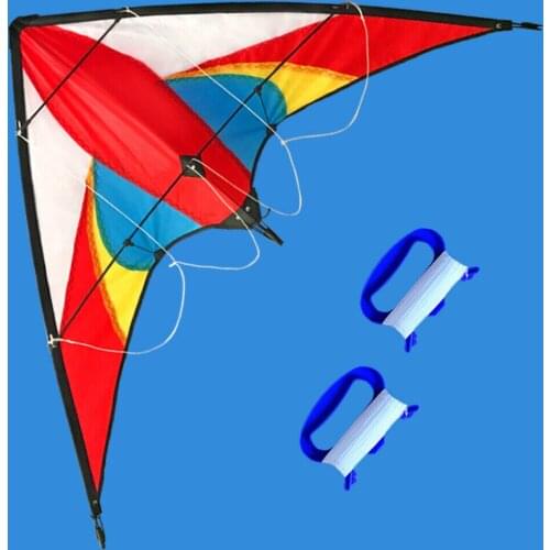 Outdoor Fun Sports 47 Inch Rainbow Dual Line Stunt Kites / 1.2m Kite With Handle And Line Good Flying