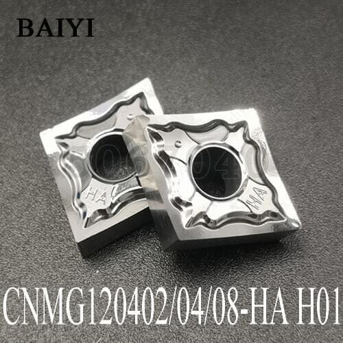 CNMG120402-HA CNMG120404-HA CNMG120408-HA H01 carbide Insert Aluminum Alloy Inserts CNC Carbide Insert Lathe Machining Tool