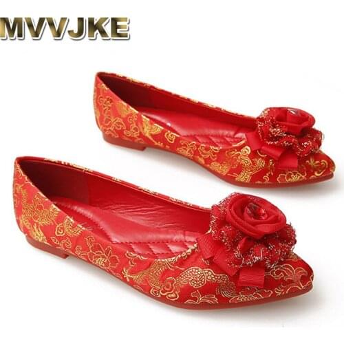 MVVJKEFlat Shoes Women Elegant Shoes For Woman Pointed Toe Flats Womens Shoes Comfort Fashion Slip On Feminino Mokasyny Damskie