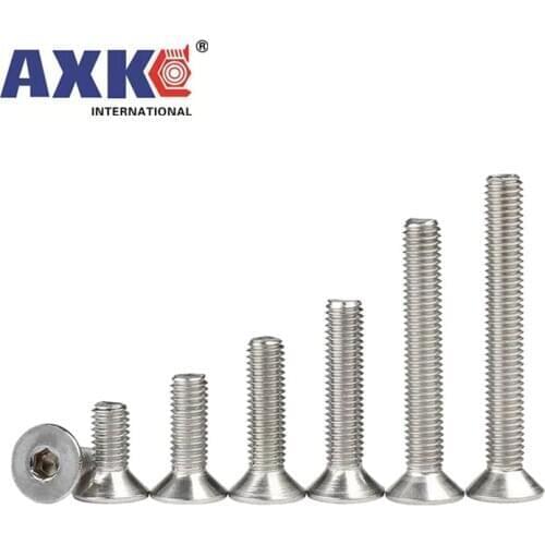 10pcs UNC 5/16-18 US Coarse Thread 304 A2-70 Stainless Steel Hex Hexagon Socket Flat Countersunk Head Screw Bolt