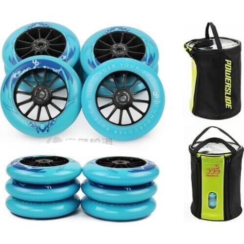 100% Original Powerslide UC Matter Wheels Under Cover Speed Inline Skates Wheels 86A 84 90 105 110mm Skating Tires For Patines