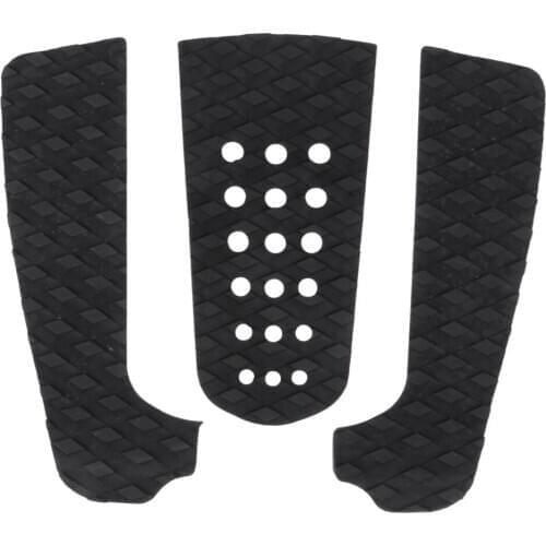 3 Pieces Surf Deck Traction Pad Premium EVA with 300cm Adhesive for Surfboard