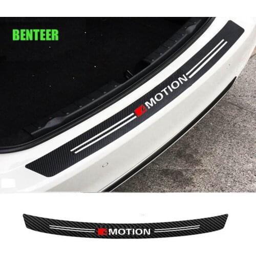4MOTION Car Rear Protection Sticker For Volkswagen T-ROC TAYRON Teramont GOLFR Touran PASSAT Toureg PHIDEON Multivan Carave