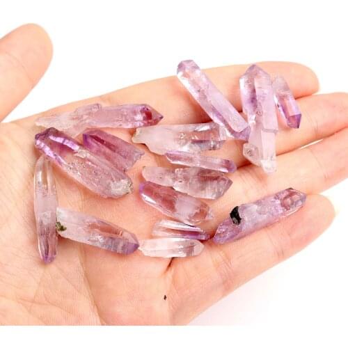 50Ct/pack Rare Natural Cruz Amethyst Gemstones Rough Purple Jewelry Minerals Ring Making Necklace Mounting Diy Collection