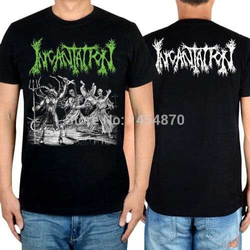 8 kinds Horrible Harajuku Goat Hell Skull poleras Incantation Rock shirt Cotton fitness Hardrock heavy Dark Metal camiseta