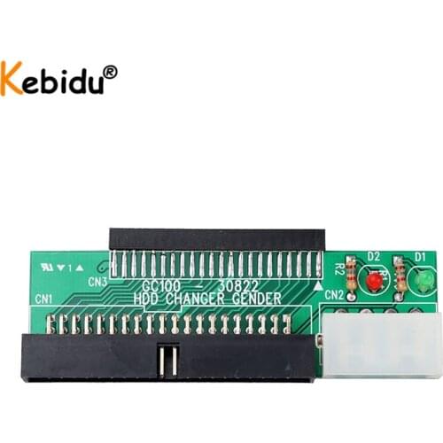 Kebidumei 44 Pin 2.5 " HDD to 3.5 " IDE 40 Pin Interface Hard Disk Drive HDD Adapter Converter for Laptop Desktop PC Accessories
