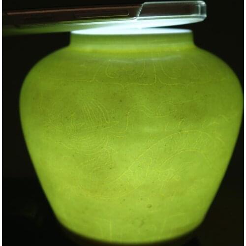 Antique MingDynasty porcelain pot,Yello carved dragon tank,hand painted crafts,Decorations collection&Adornment,Free shipping