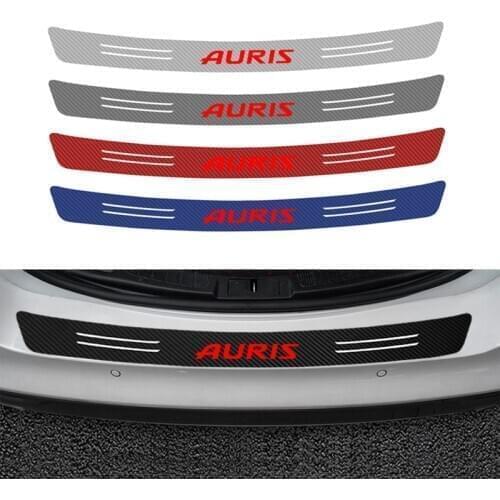 1PCS Car Styling universal Car Trunk Rear Bumper Anti-Kicked Scratch Protection Sticker For Toyota auris 2008-2019 Accessories