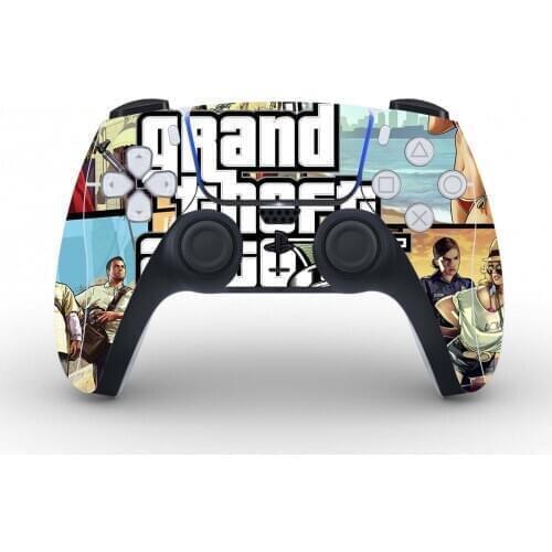 Grand Theft Auto GTA Protective Sticker For PS5 Controller Gamepad Joystick Skin For Playstation 5 Decal PS5 Skin Sticker Vinyl