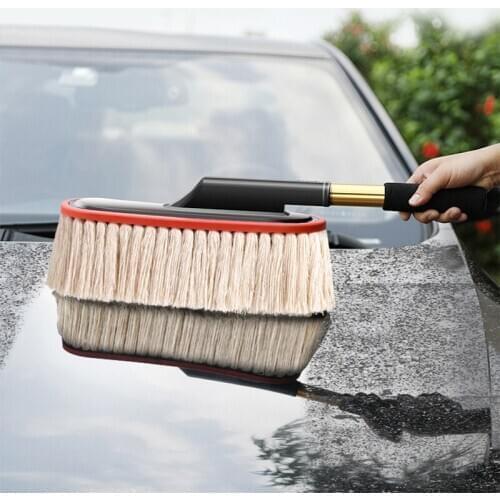 Cotton Wire Retractable Wax Mop Car Duster Wipe Car Mop Brush Car Dust Removal Car Wash Brush car accessories