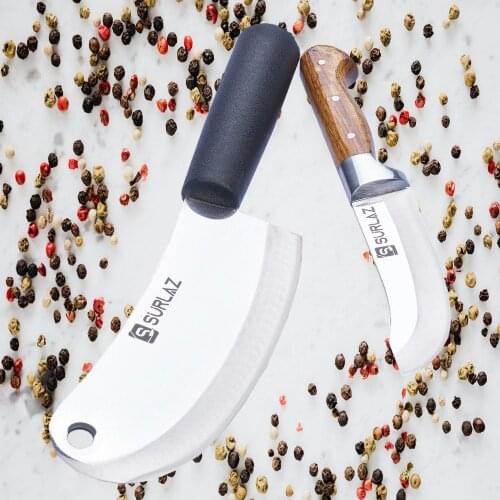2 PCS Kitchen Knife Salad Making Knife Meat Chopping Slicing Vegetable Cutter Cleaver Kitchen Knives Chopping Knife