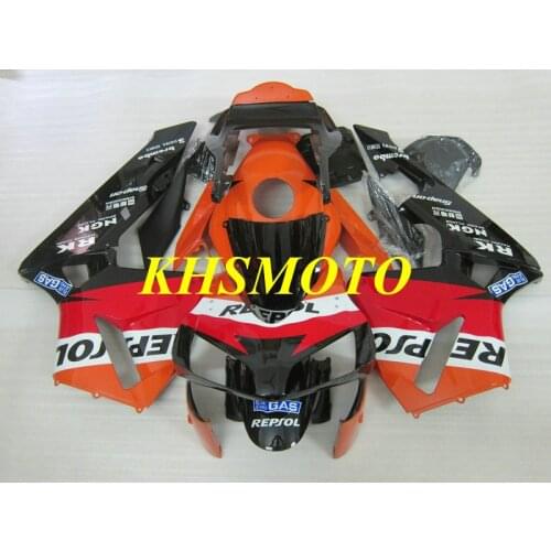 Motorcycle Fairing kit for CBR600RR F5 03 04 CBR 600RR 2003 2004 cbr 600 rr ABS Red Orange Fairings set+gifts HR58