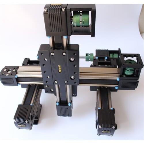 Mjunit xyz 3 axis high speed belt linear guide module rail for automatic silicone hot melt glue dispensing UV glue coating