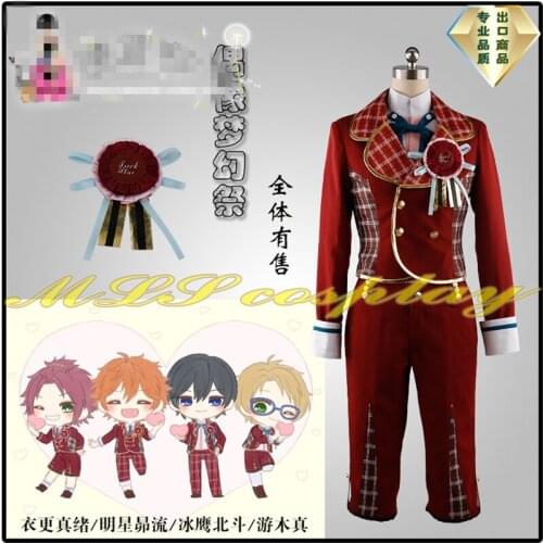Hot Game Ensemble Stars Trickstar Isara Mao Akehoshi Subaru Hidaka Hokuto Yuuki Makoto The Third Person Cosplay Costume