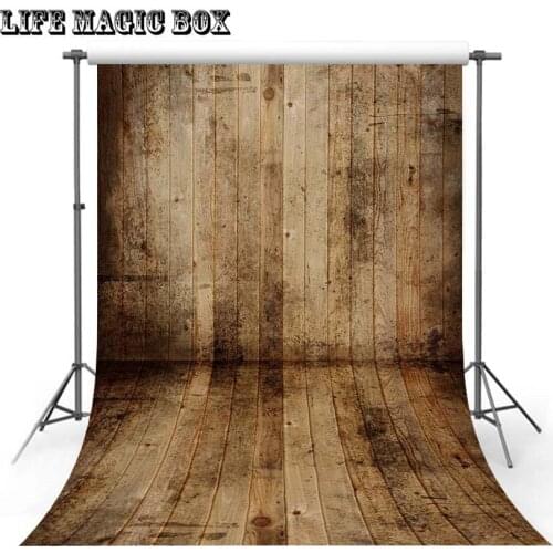 LIFE MAGIC BOX Dark Wooden Wall Ninjago Birthday Snowflake Background Newborn Backdrop Stand Floor-428