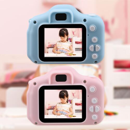 Mini Cute Kids Camcorder Rechargeable Digital Camera with 2 Inch Display Screen for Children Birthday Gifts Outdoor Play