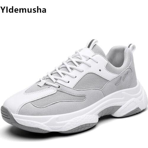 2020 New Fashion Shoes Men Sneakers Breathable Casual No-slip Men Vulcanize Shoes Male Mesh Lace up Wear-resistant Men Shoes