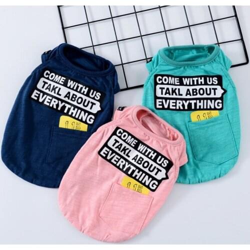 Spring Summer Dog Clothes Fashion Dog Vest French Bulldog Clothing For Dogs Costume Cotton Puppy Pet Clothes For Dog Ropa Perro