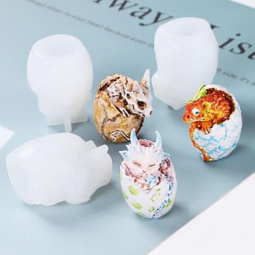 Transparent Silicone Mould Dried Flower Resin Decorative Craft DIY dragon Egg Dragon Skull Mold epoxy resin molds for jewelry