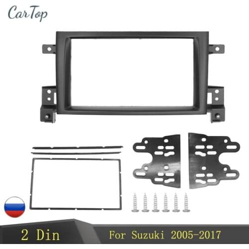2 Din Frame for Suzuki Grand Vitara 2005~2017 Douuble Din Radio Fascia DVD Panel Dash Kit Installation Frame Trim Bezel