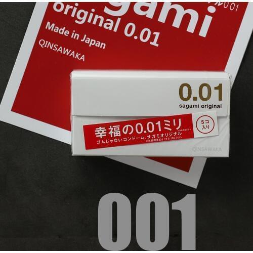 MADE IN JAPAN 5pc 0.01mm super slim ultra thin like not wearing happiness 001 Condom men ORIGINAL NO LATEX Polyurethan