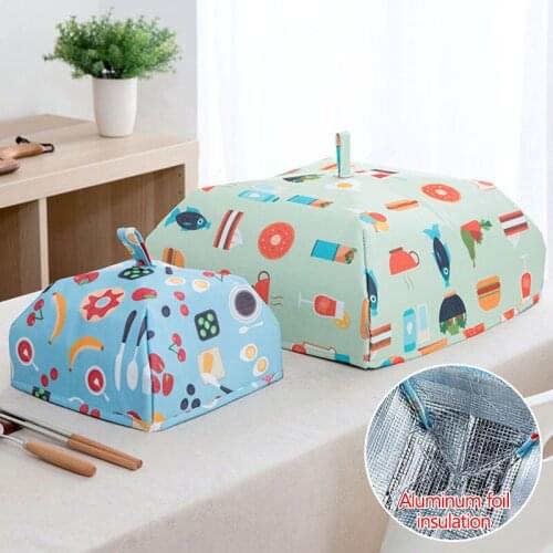 Folding Dust Cover Heat Preservation Food Cover Vegetable Umbrella Kitchen Accessories Desk Organizer Household Items