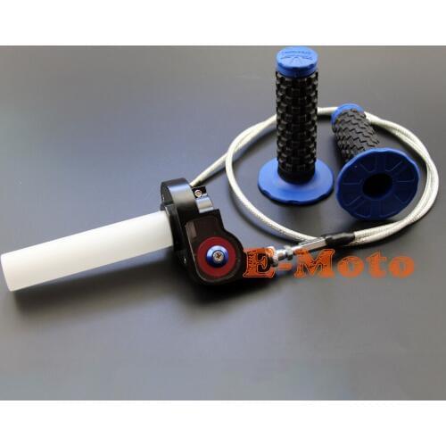 Transperent Throttle Quick Twister Throttle Cable Pro Taper Grip Fit IRBIS TTR KEIHIN Accelating Pump Carburetor Free Shipping