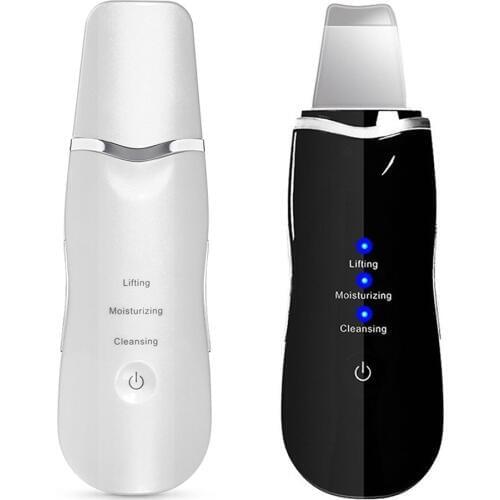 Ultrasonic Skin Scrubber Deep Face Cleaning Machine Peeling Shovel Facial Pore Cleaner Skin Scrubber Lift Machine SPA Spatula