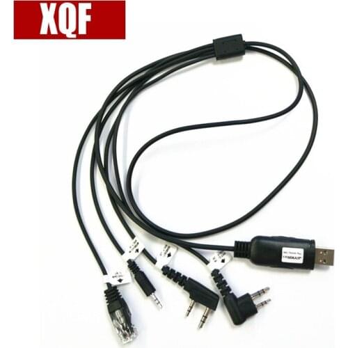 XQF 4 in 1 USB Program Programming Cable Adapter For BAOFENG UV-5R 666S 777S 888S Radio PUXING QUANSHENG TYT HYT