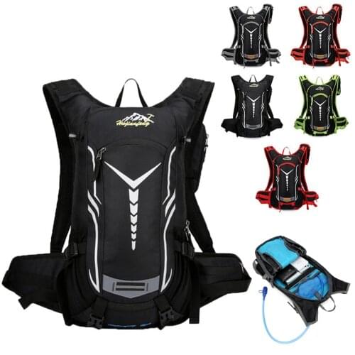 18L Waterproof Bicycle Bag MTB Cycling Backpack with Rain Cover Breathable Climb Hiking Camping Bike Hydration Mobile phone bag