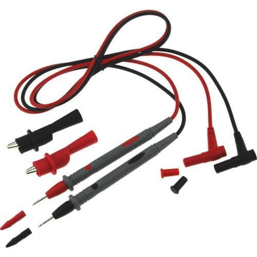 1 Pair 10A Multimeter Probe Test Leads Pin for Digital Multimete NeedleTipTester Probe Wire Pen Cable Cable witn 1 pair Clamp