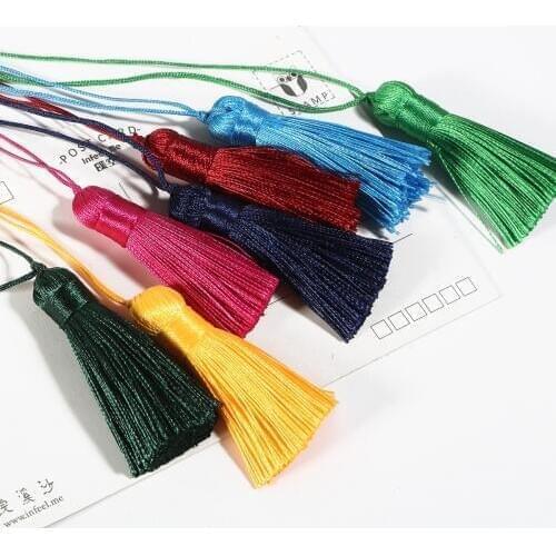 1pcs 5.5cm Colorful Cotton Silk Tassel Short Tassel For DIY Crafts Curtains Hanging Decoration Jewelry Making Accessories