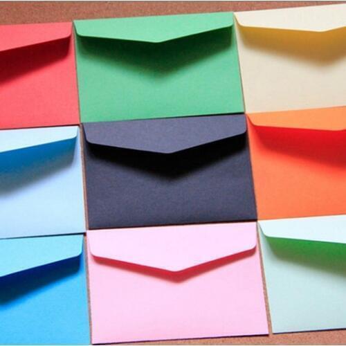 10pc /lot Candy color mini envelopes DIY Multifunction Craft Paper Envelope For Letter Paper Postcards School Material