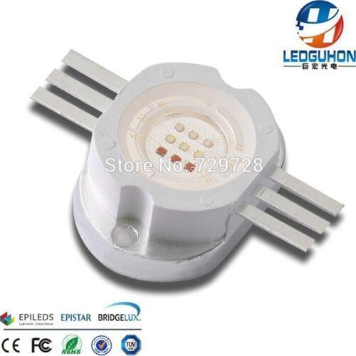 10 watts RGB full color high power led module(chip size is 45*45mil)