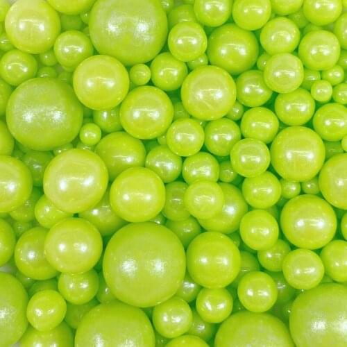 15g Edible Green Beads Pearl Sugar Ball Fondant DIY Cake Baking Sprinkles Sugar Candy Ball Wedding Cake Decoration Sugar Beads