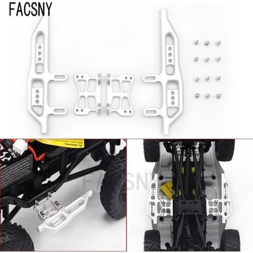 2pcs Aluminum Alloy Side Bumper Pedal Frame Treadle for 1/24 Axial SCX24 90081 RC Remote Control Car Auto Accessories