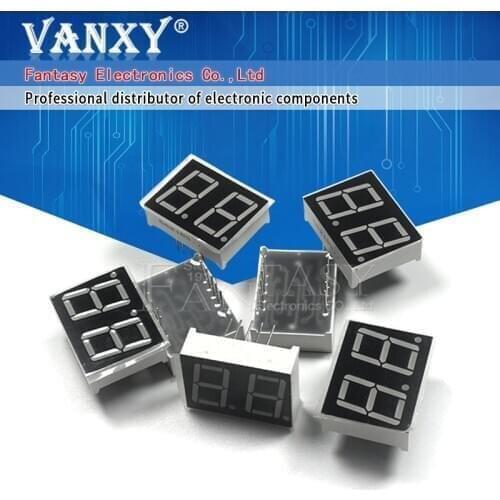 5pcs Digital tube segment common Anode Red 2 Bit digital Tube 0.56 inch 10 needles Red LED Display HX210561K