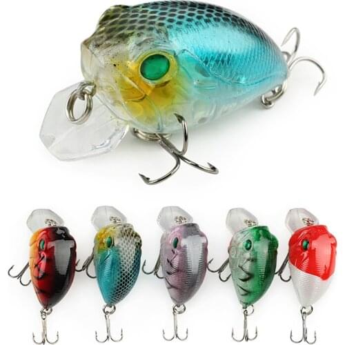 5pcs/lot Plastic Wobbler Fishing Lure Crankbait Minnow Peche Bass Trolling Pike Carp Lures Artificial Bait 4.5cm/8g