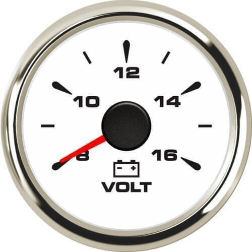 52 mm Auto Voltmeter Volt meter Motorcycle Car Voltage Meter 12 24V 8 color Backlight