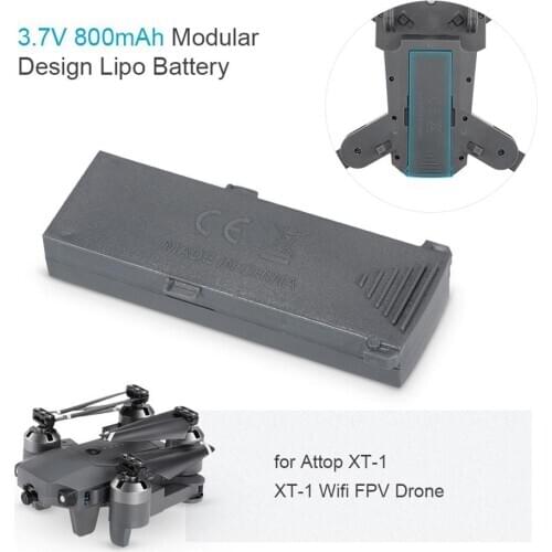 80% HOT SALES！！！3.7V 800mAh RC Quadcopter Modular Lipo Battery for Attop XT-1 WiFi FPV Drone