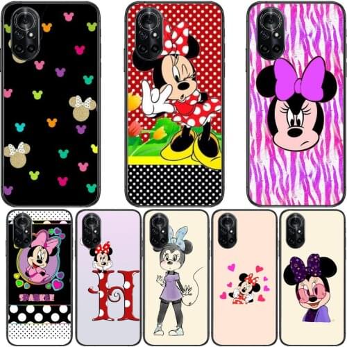 Minnie Mouse Story Clear Phone Case For Huawei Honor 20 10 9 8A 7 5T X Pro Lite 5G Black Etui Coque Hoesjes Comic Fash design