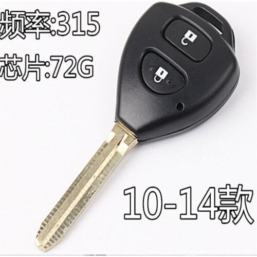 DAKATU 2 Button Remote Car Key 72G 68 CHIP 315MHZ FOR Toyota Corolla Replacement Remote Control