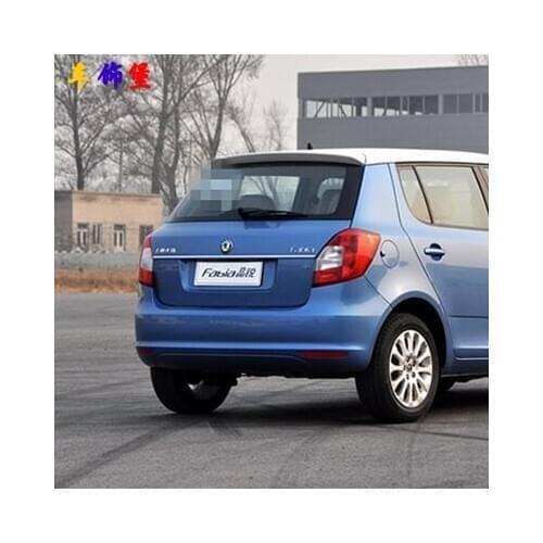 For Skoda Fabia 2008-2014Tailgate Rear Door Bottom Cover Molding Trim Stainless Steel back door trim car Accessories Car-styling