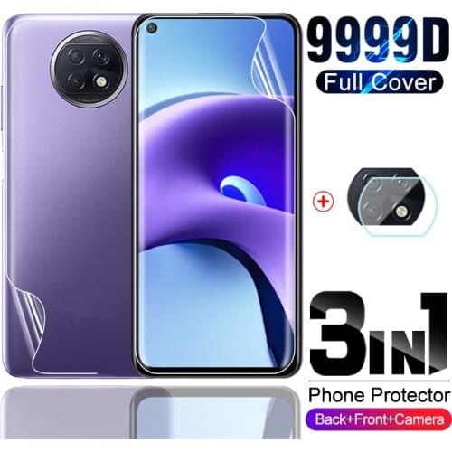 For readmi note 9t hydrogel film hd front back screen protect camera film not glas for xiaomi redmi note 9t 9 t note9t film