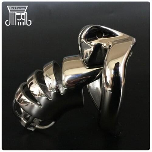 HT Model 316 Stainless Steel Hollow Male Chastity Cage Metal Cock Ring Cock Cage Chastity Device Adult Games Sex Toys For men