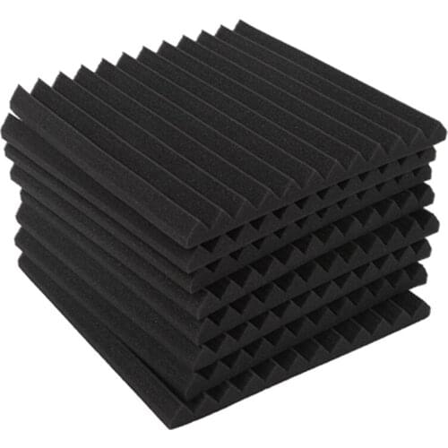 Wedge Acoustic Foam With Adhesive Tape 8 Pcs Soundproof Panels,Silencing Sponge