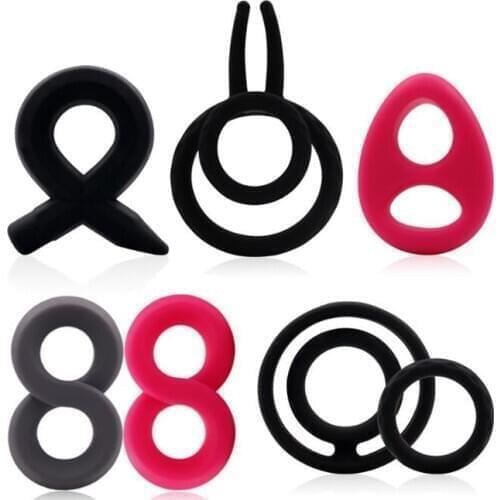 New Male Foreskin Correction Cock Ring Delay Ejaculation Sex Toys for Men Penis Ring Training Sleeve Time Chastity Device